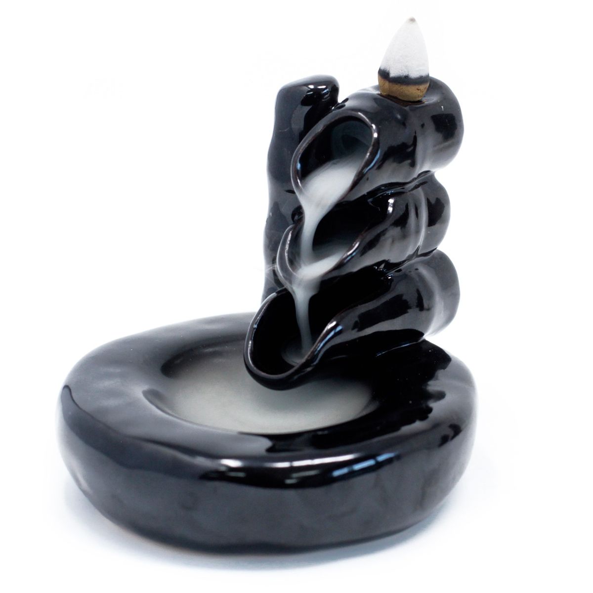 Backflow Incense Burner – Bamboo & Pool