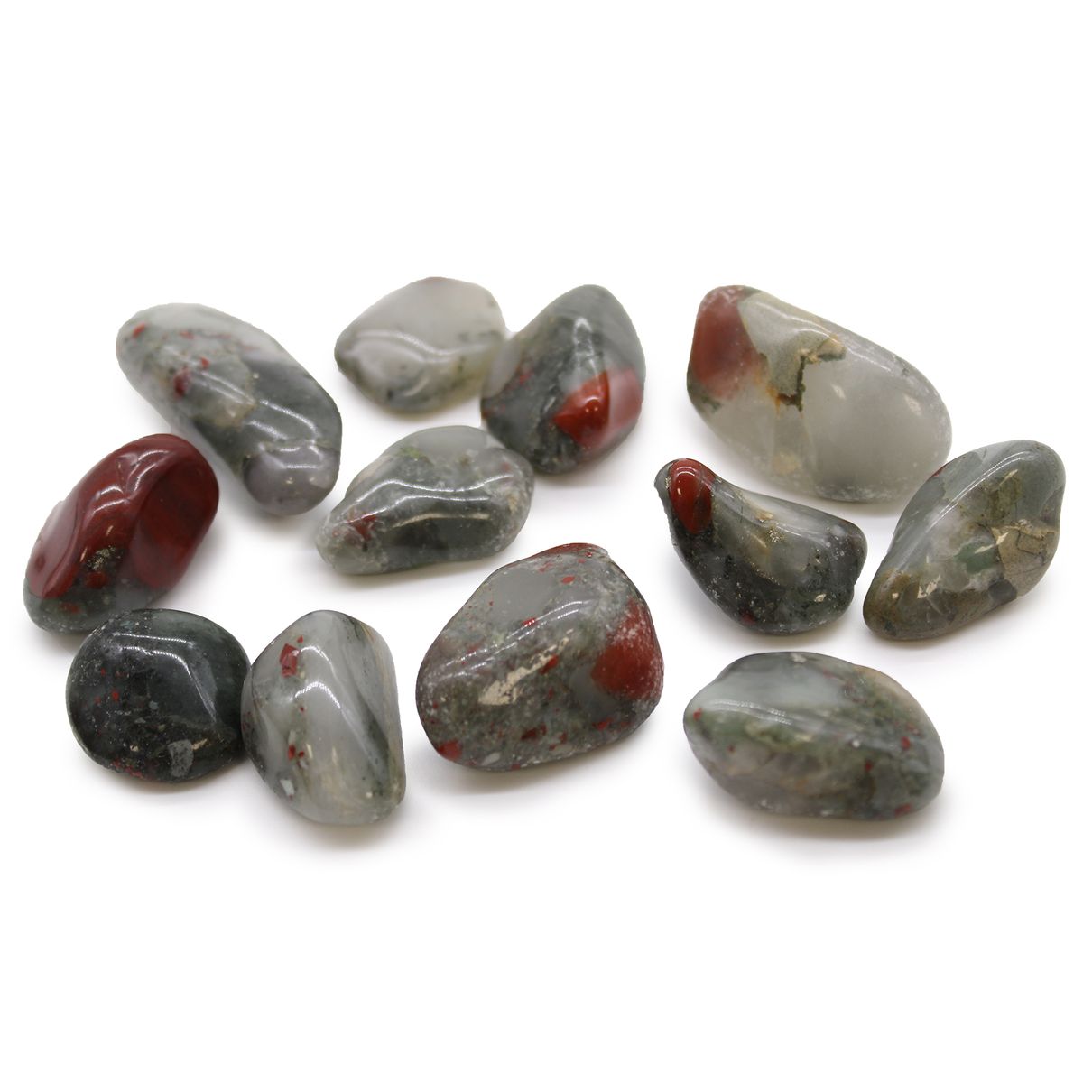 Bloodstone (Sephtonite) African Tumble Stones – Medium