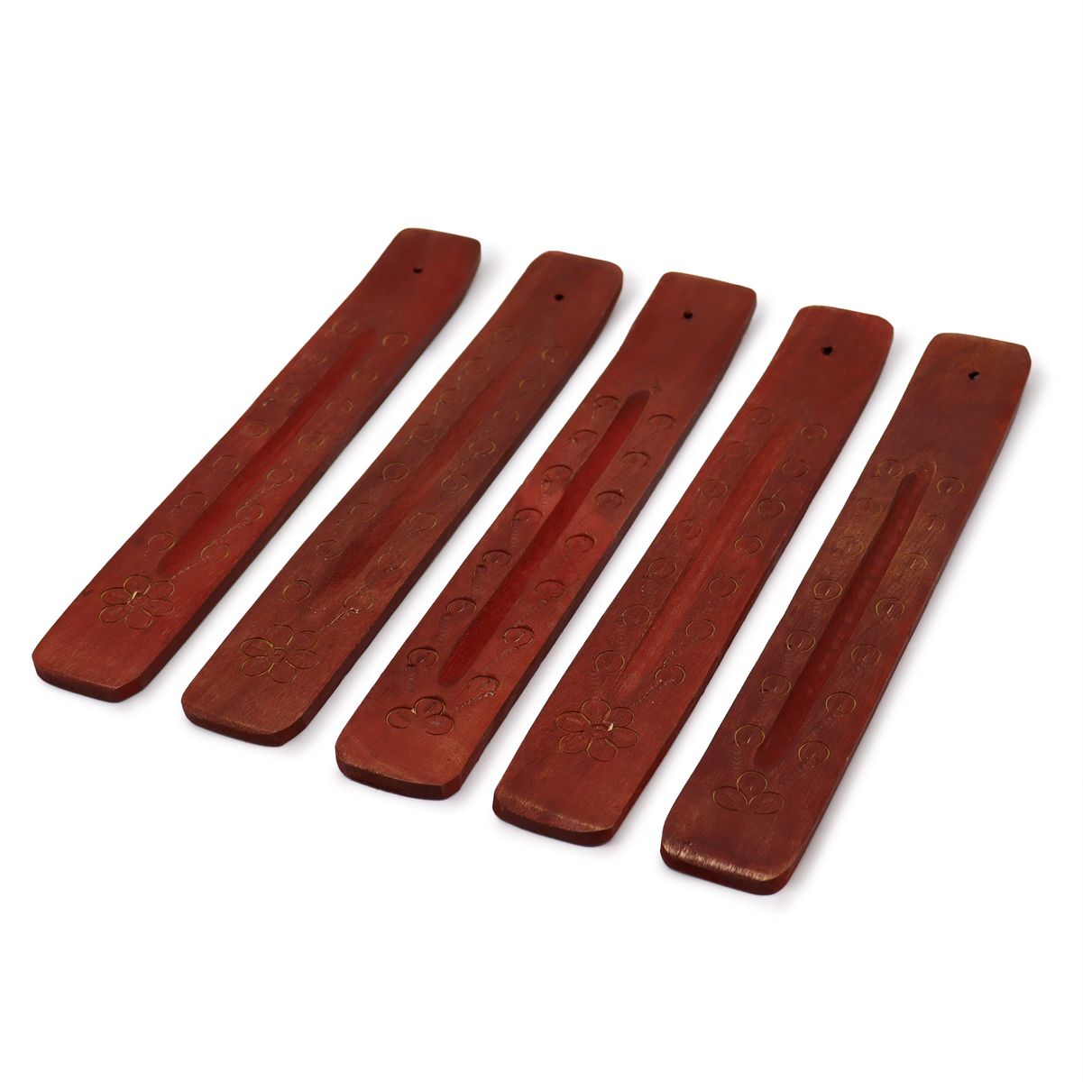 Carved Mango Wood Ashcatcher Incense Holder – 10"