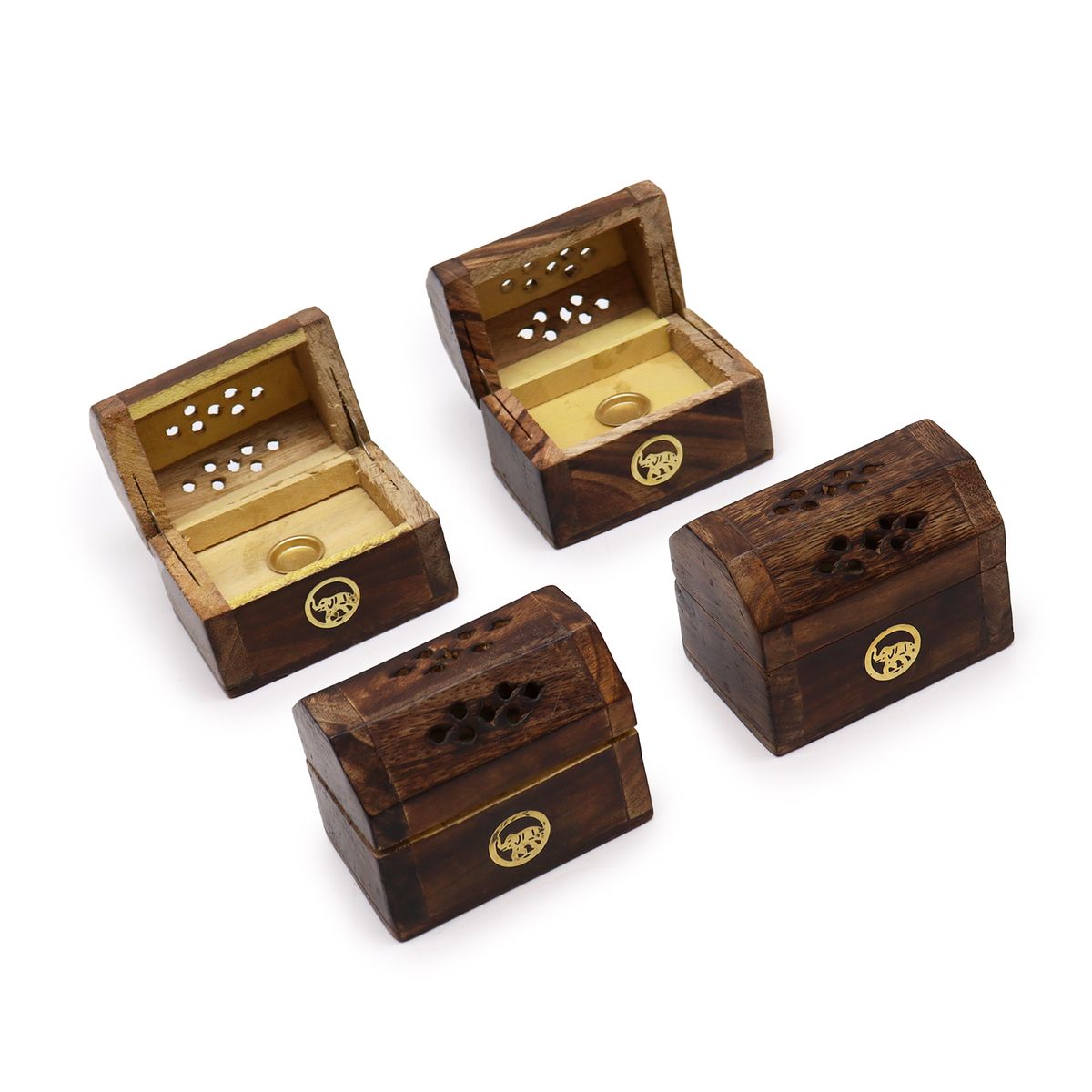 Mango Wood Incense Cone Smoke Box – Mini