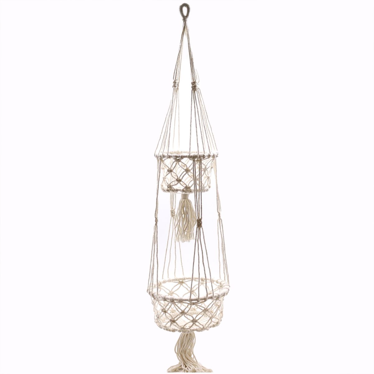 Macrame Plant Hanger – Double