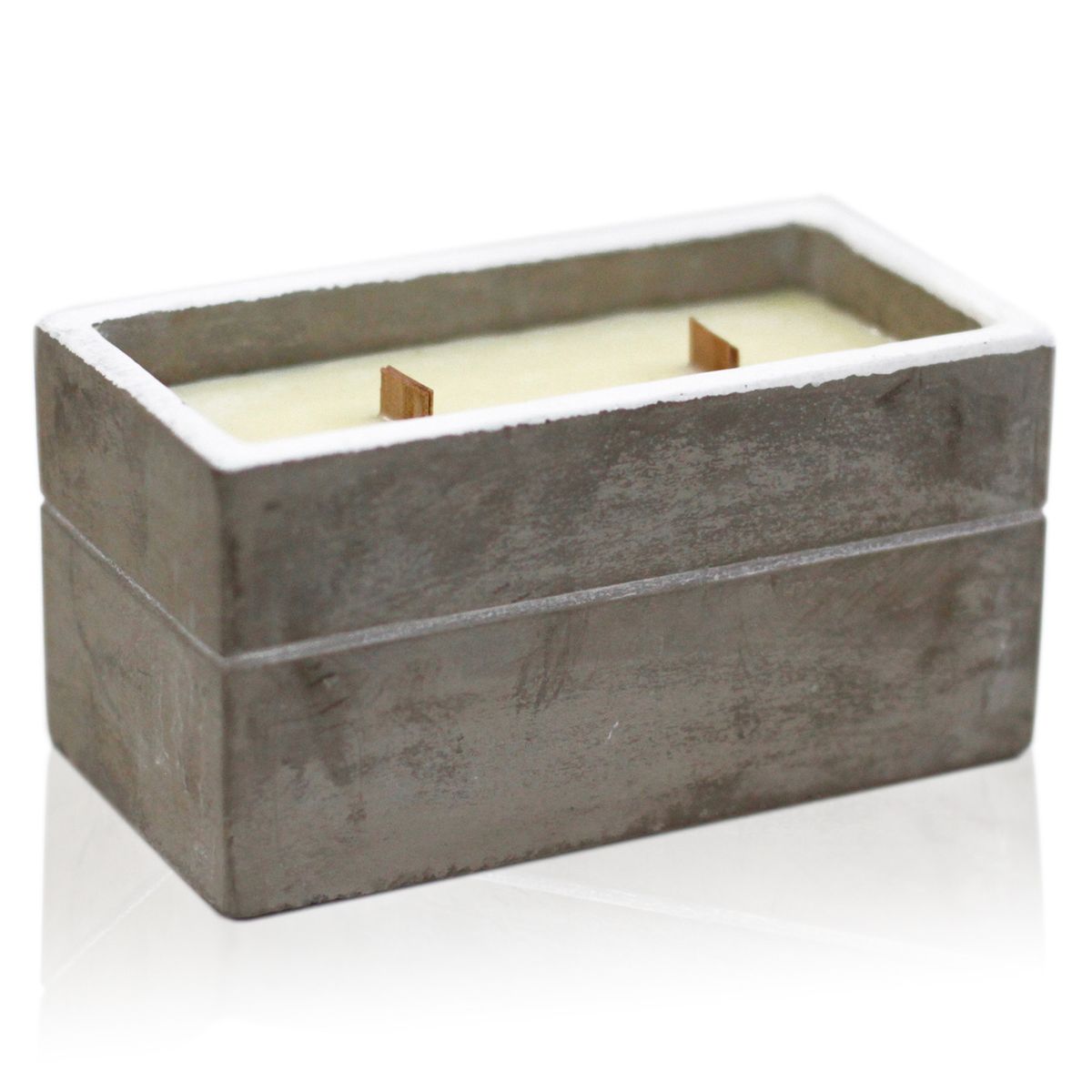 Concrete Pot Soy Candle – Spiced South Sea Lime, Large