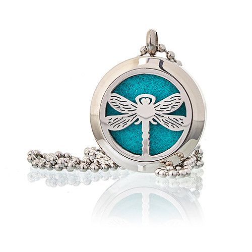 Aromatherapy Diffuser Necklace – Dragonfly, 25mm
