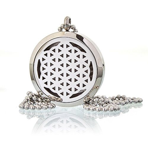 Aromatherapy Diffuser Necklace – Flower of Life, 30mm