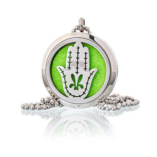 Aromatherapy Diffuser Necklace – Hand of Fatima, 30mm