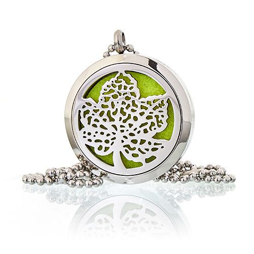 Aromatherapy Diffuser Necklace – Leaf, 30mm
