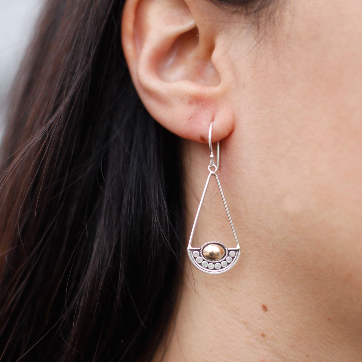 Silver & Gold Earrings – Luna Balance