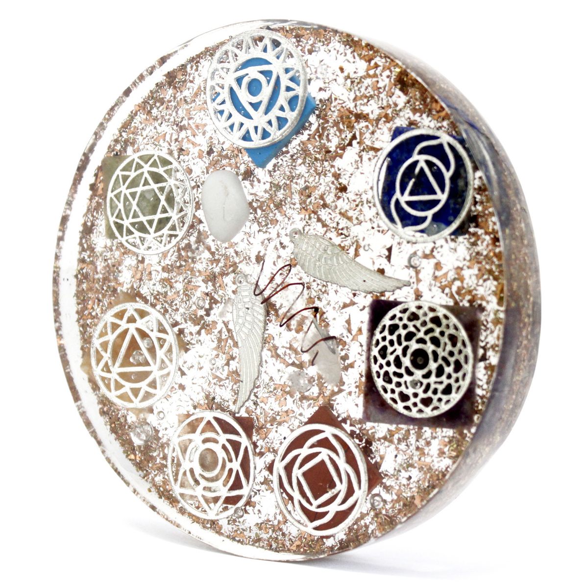 Orgonite Desk Piece – Angel Chakra, Large