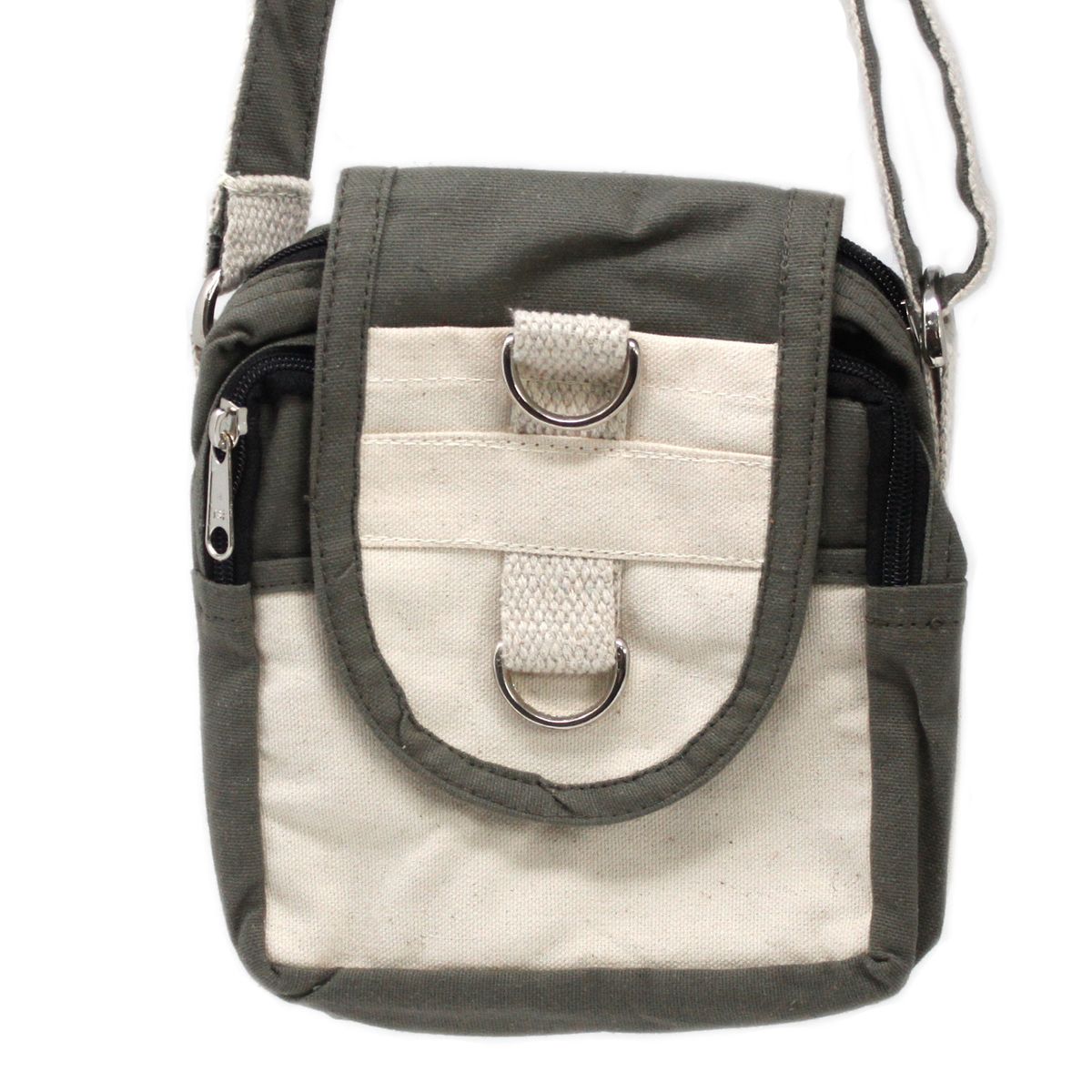 Natural Cotton Travel Bag – Charcoal