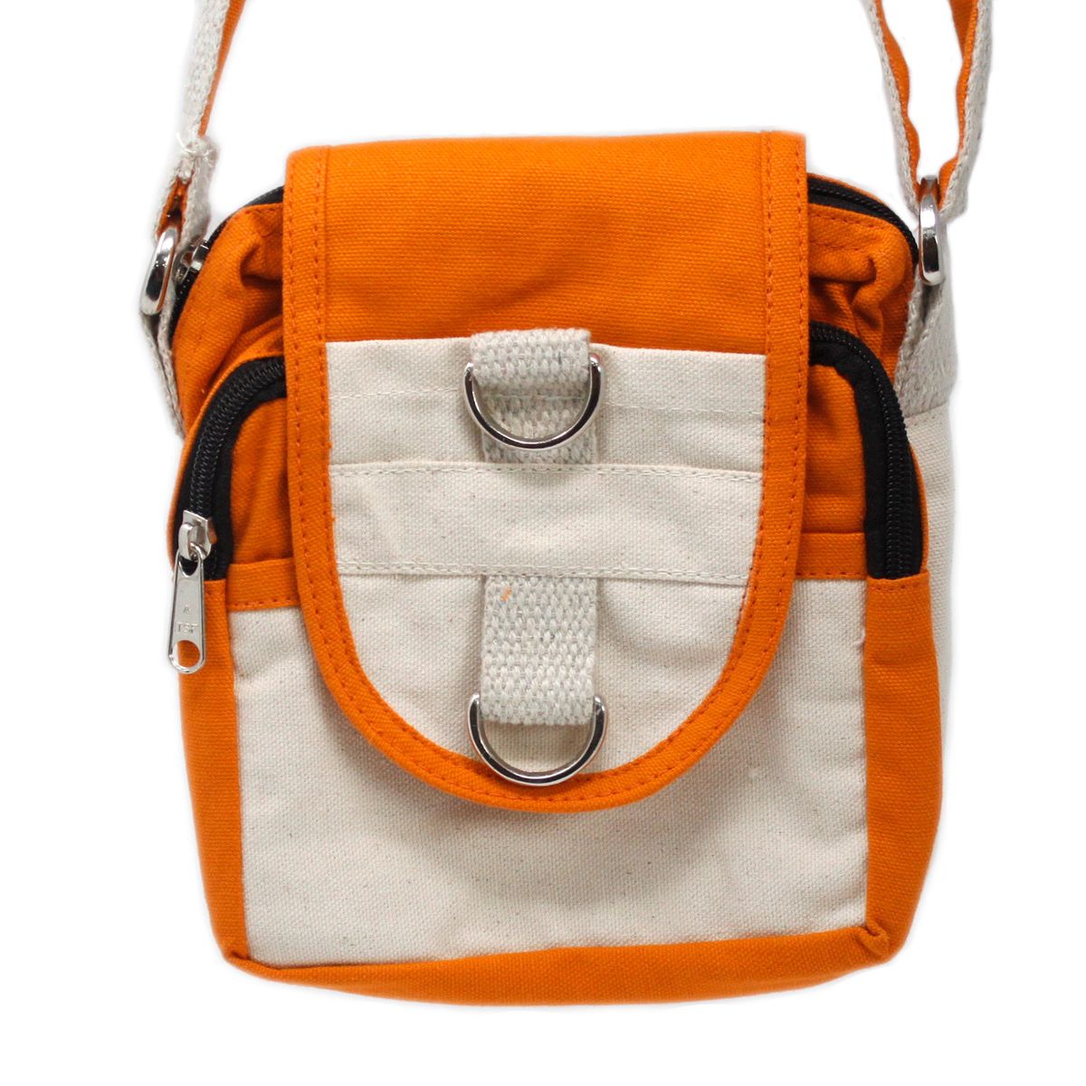 Natural Cotton Cross-Body Travel Bag – Turmeric