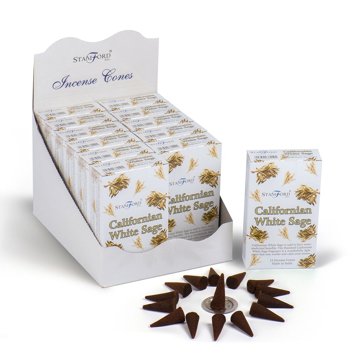 Stamford Incense Cones – Californian White Sage