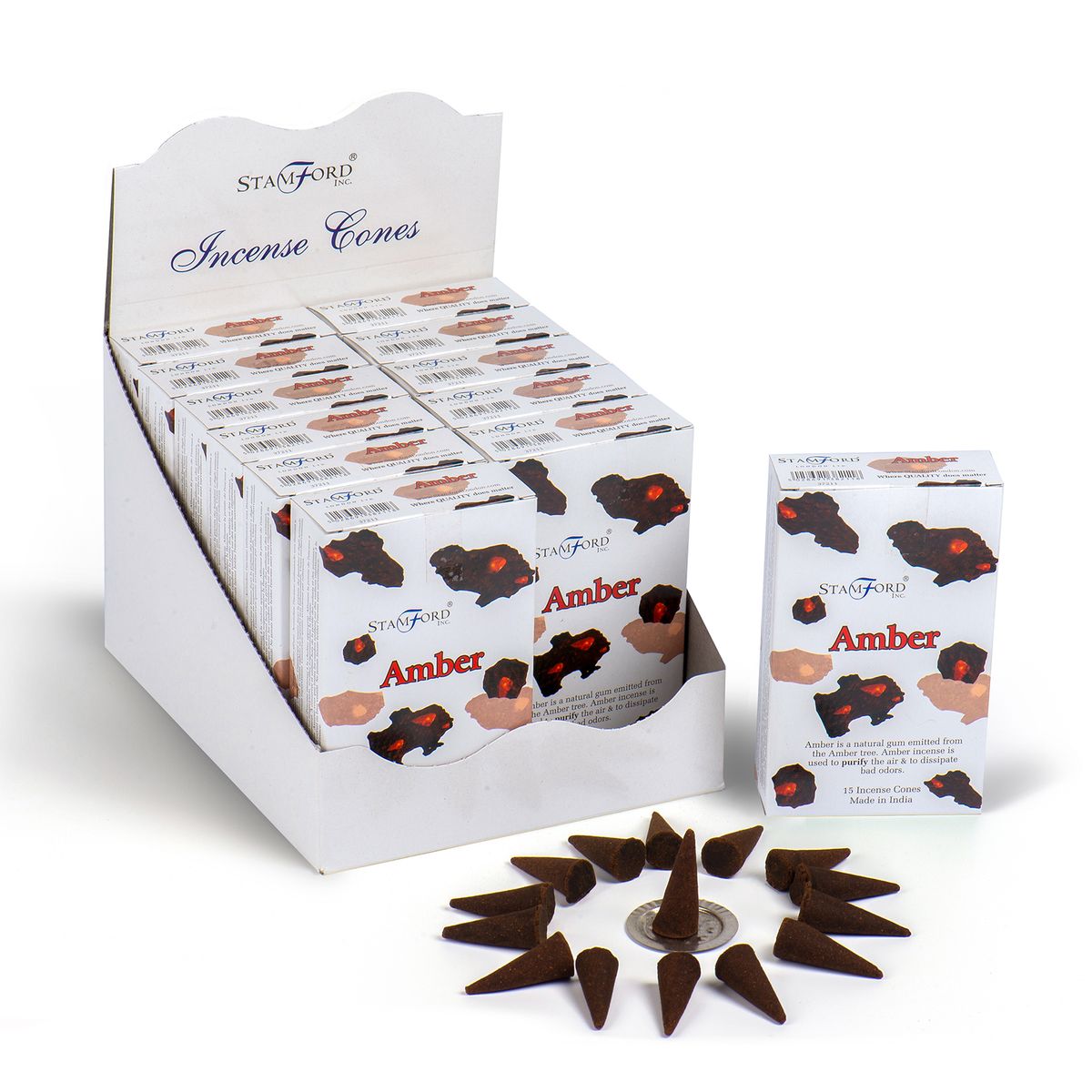 Stamford Incense Cones – Amber