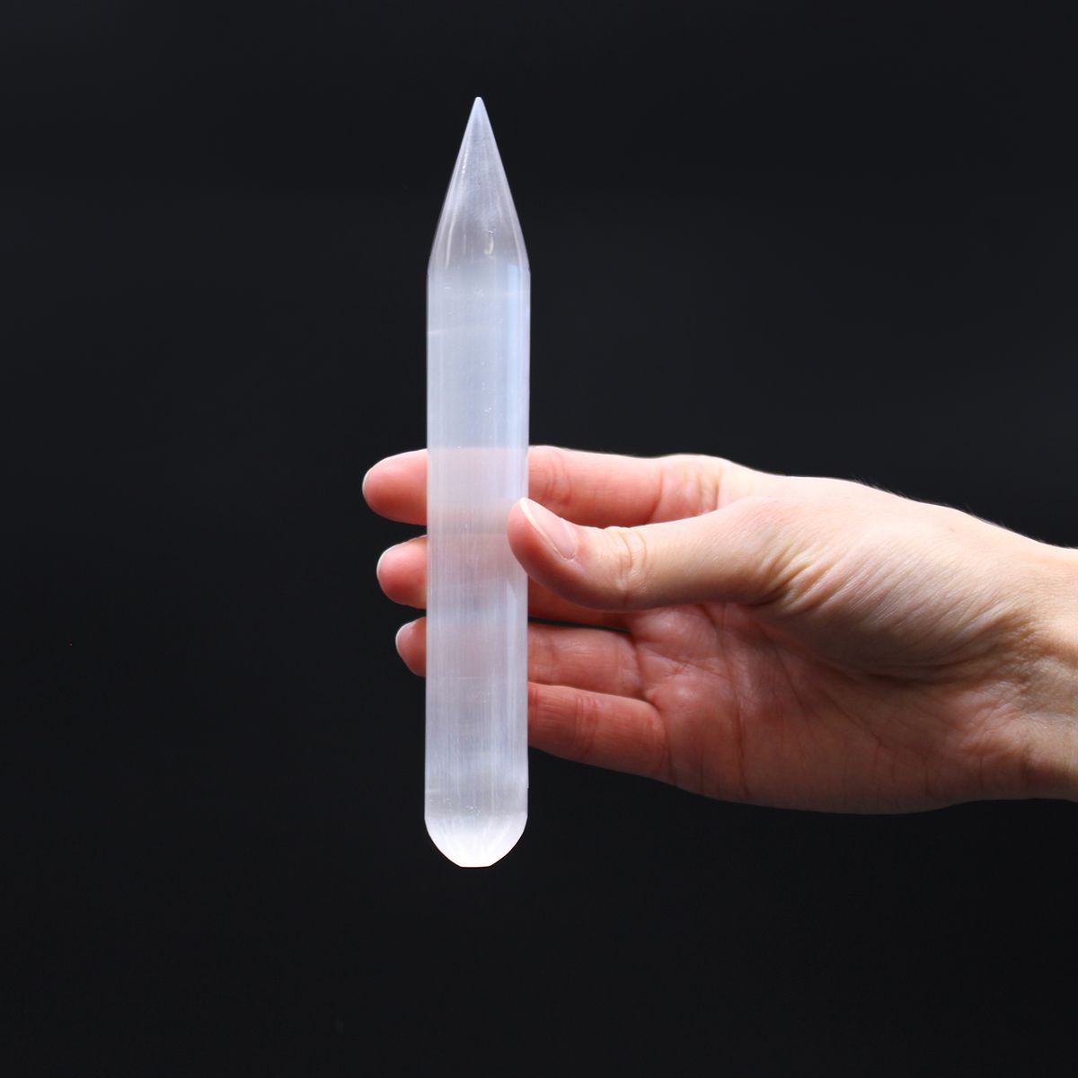 Selenite Wand – Point One End, 16cm