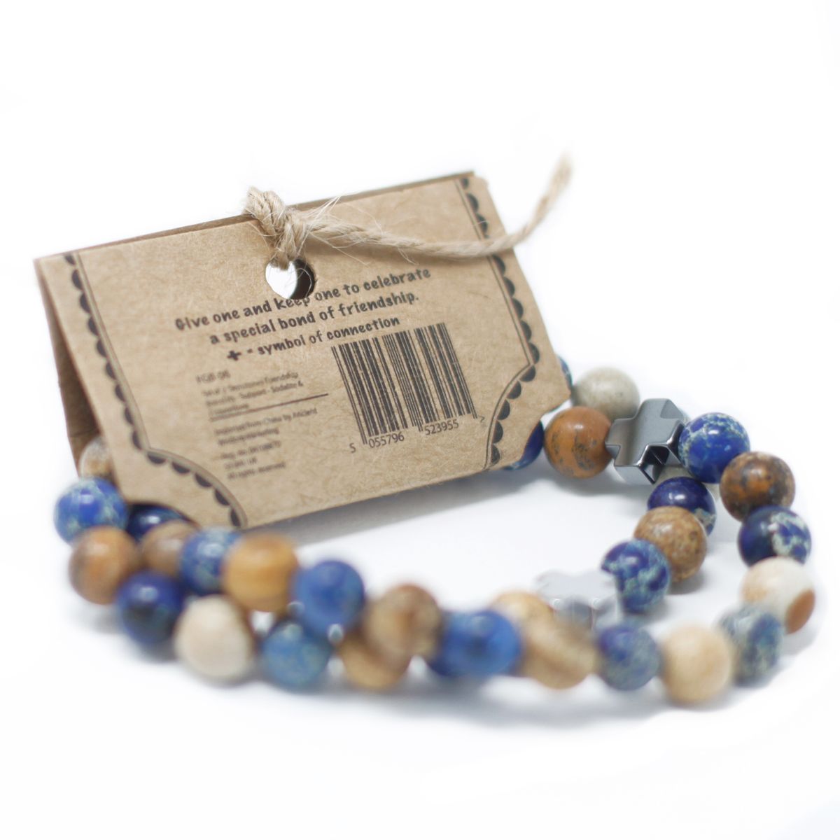 Friendship Bracelet Pair – Loyalty, Amazonite & Yellow Jasper