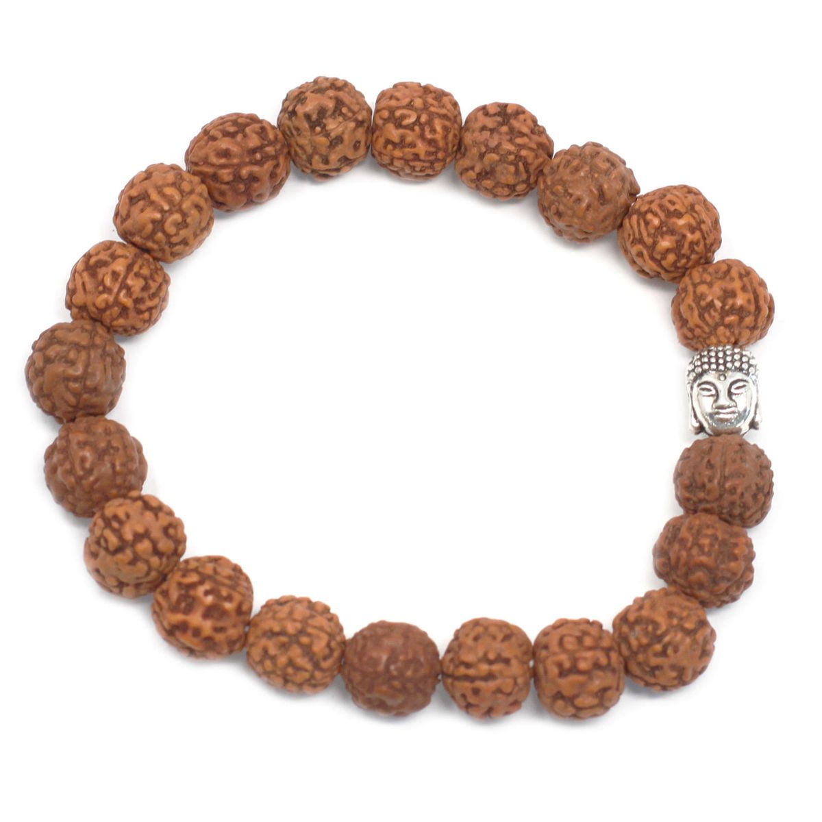 Rudraksha Buddha Bangle Mala – Brown