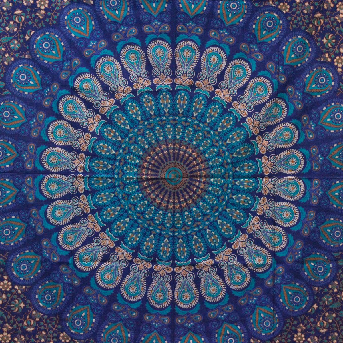 Double Cotton Bedspread & Wall Hanging – Classic Mandala