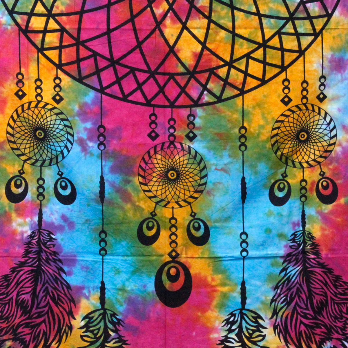 Double Cotton Bedspread & Wall Hanging – Dreamcatcher