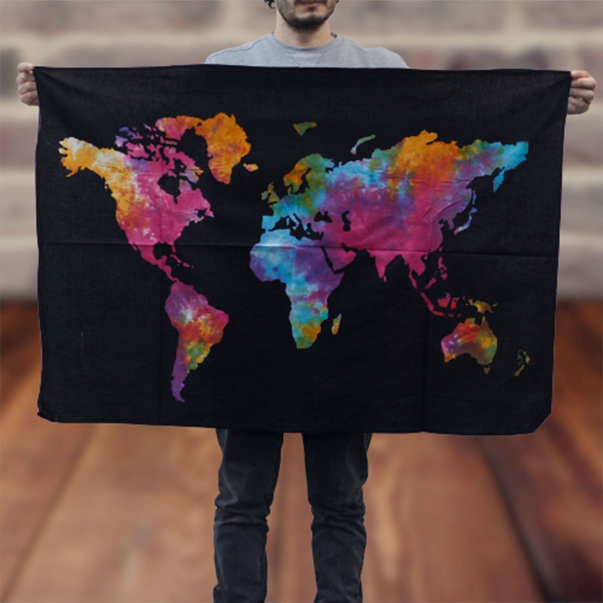 Cotton Wall Art – World