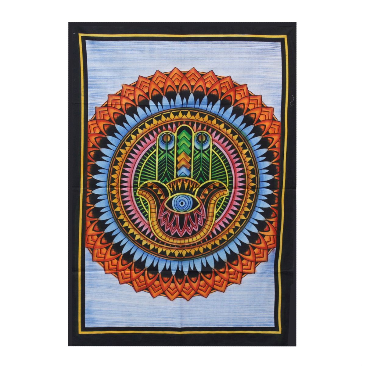 Handbrushed Cotton Wall Art – Hamsa