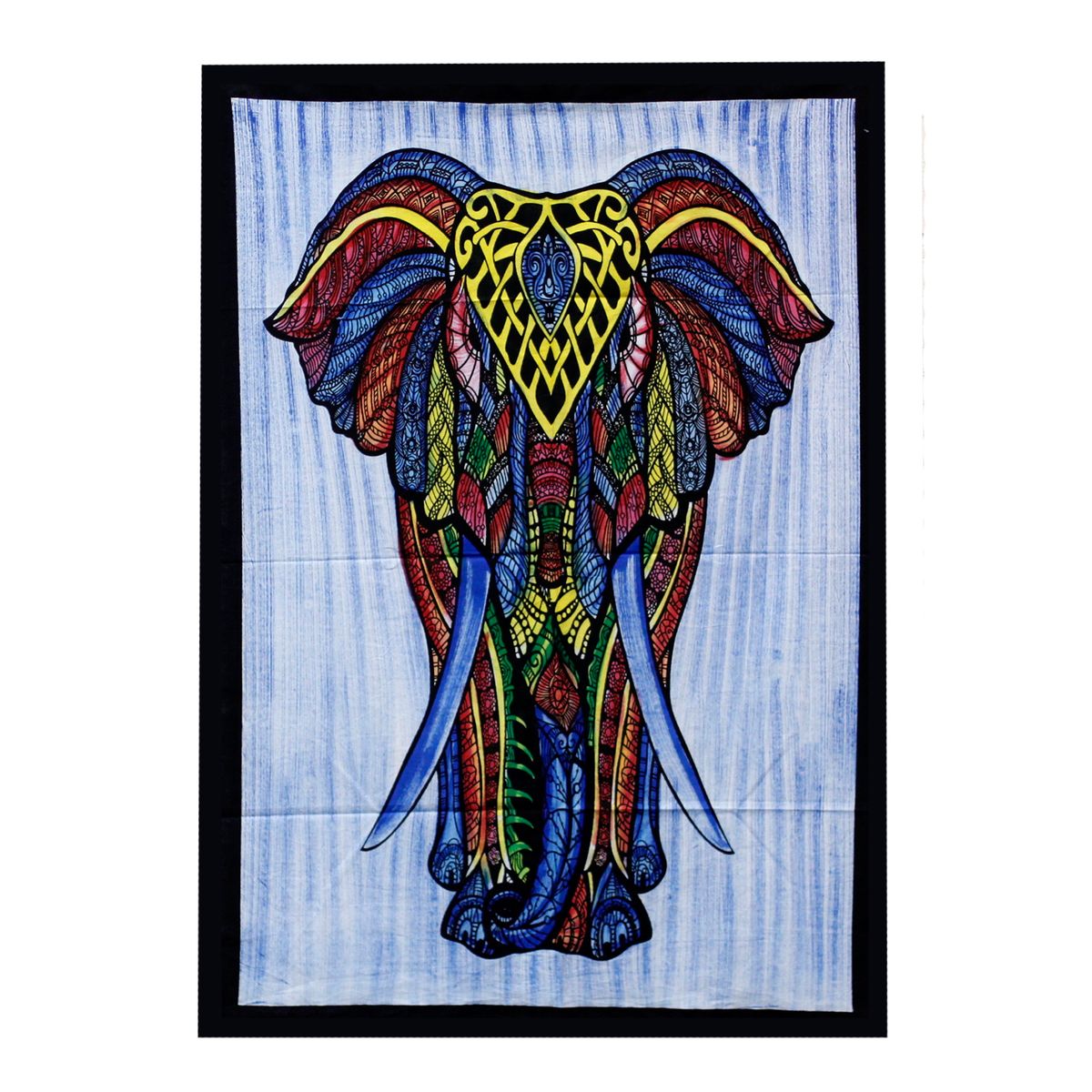 Handbrushed Cotton Wall Art – Elephant