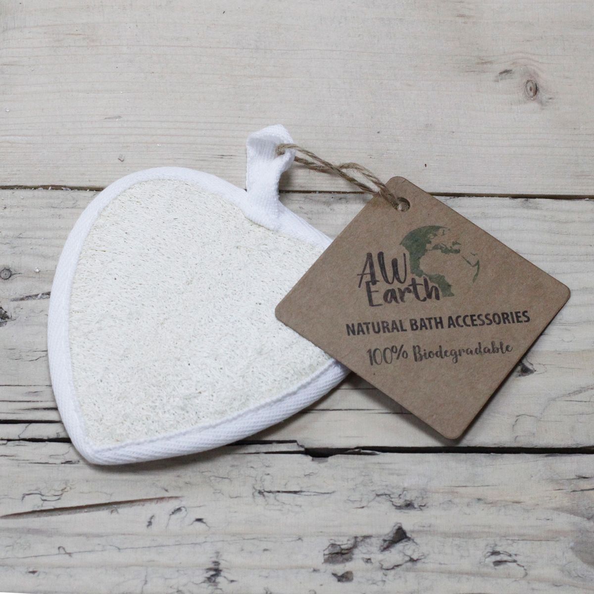 Natural Loofah Body Scrub – Heart