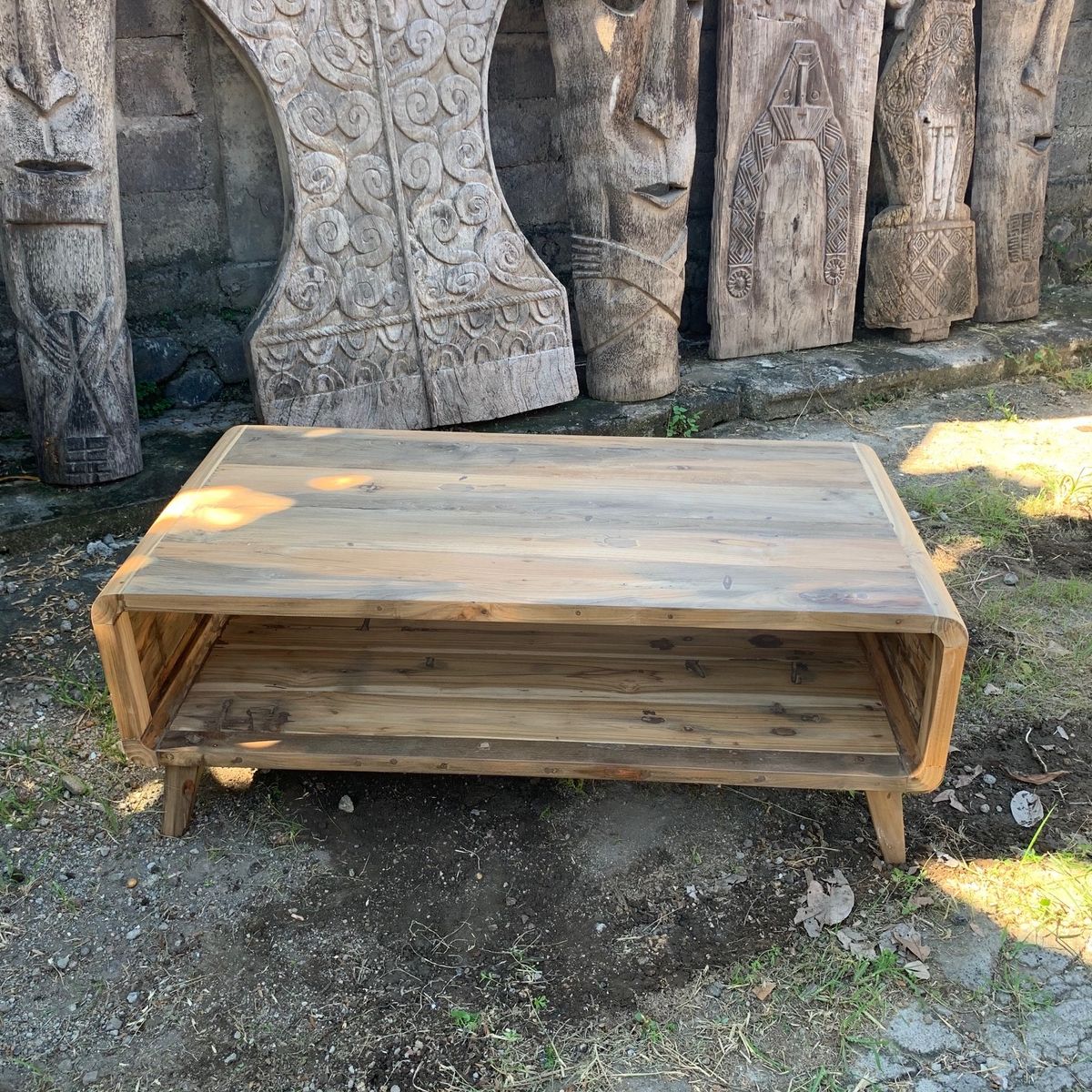 Recycled Teak Wood Coffee Table – Large