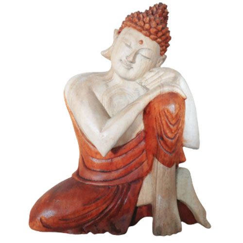 Hand Carved Buddha Statue – Thinking, 25cm