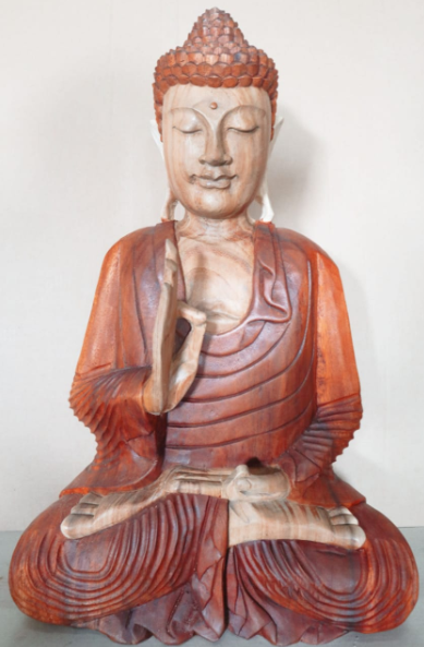 Hand Carved Buddha Statue – Teaching Transmission, 60cm