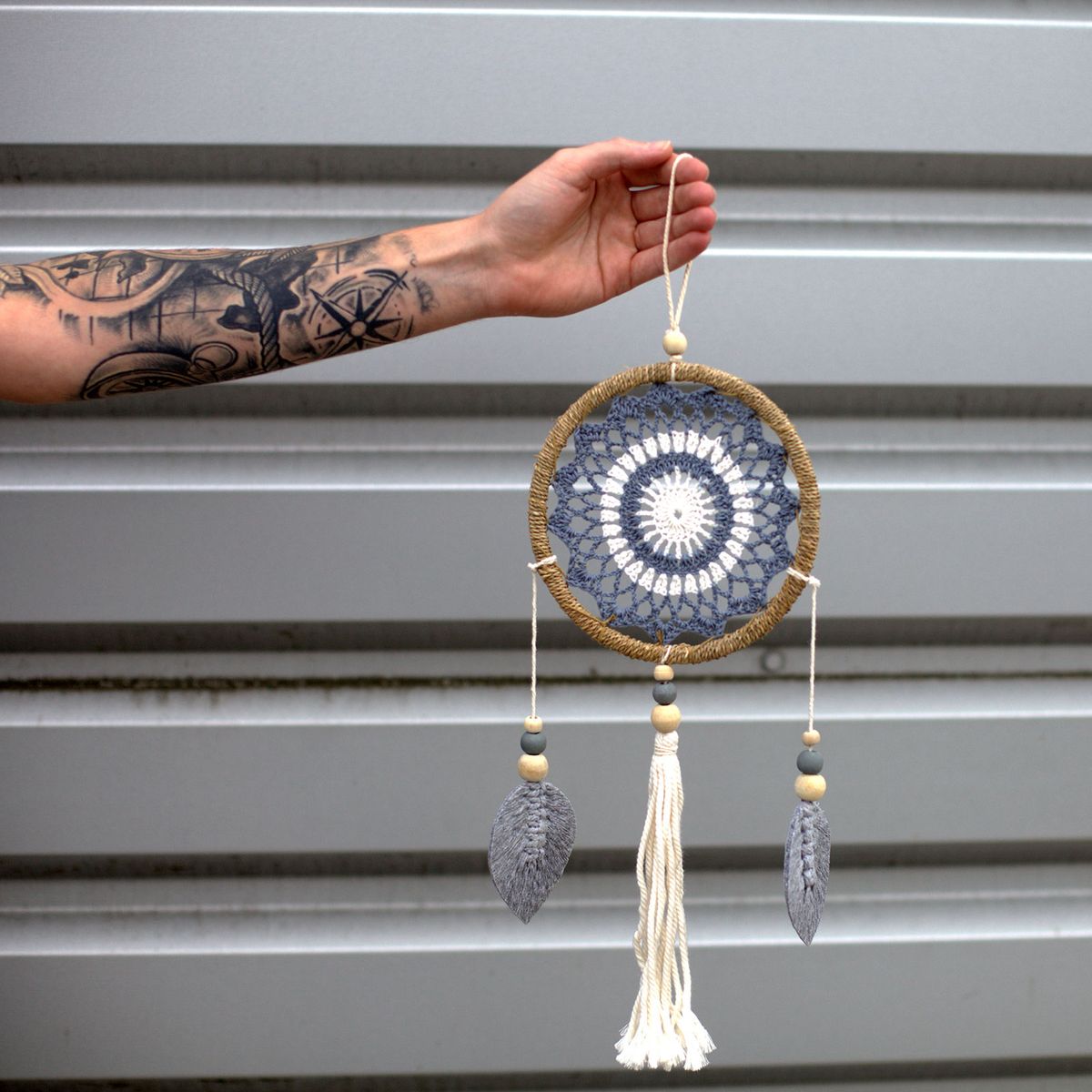 Elemental Spirits Dreamcatcher – Medium, Grey