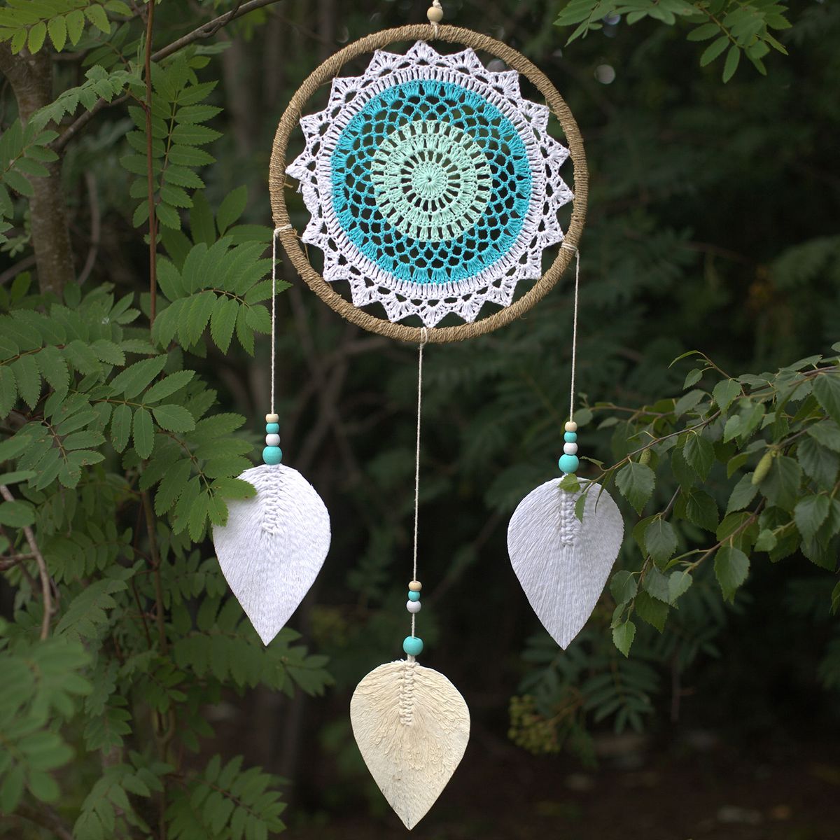 Elemental Spirits Dreamcatcher – Large, Turquoise