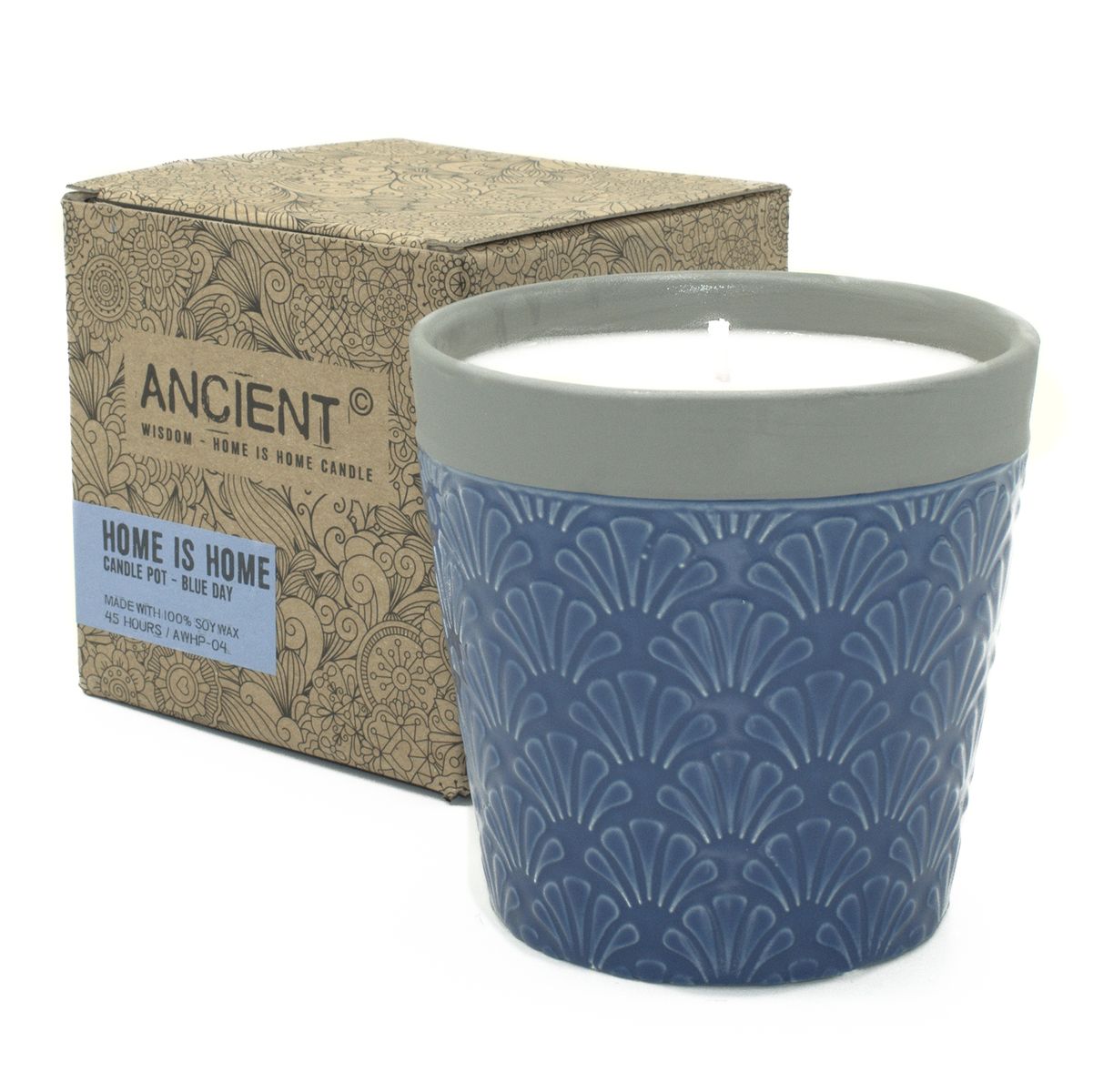 Home is Home Candle Pot – Blue Day