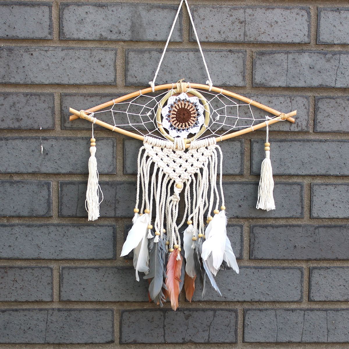 Protection Macrame Evil Eye Dreamcatcher – Small