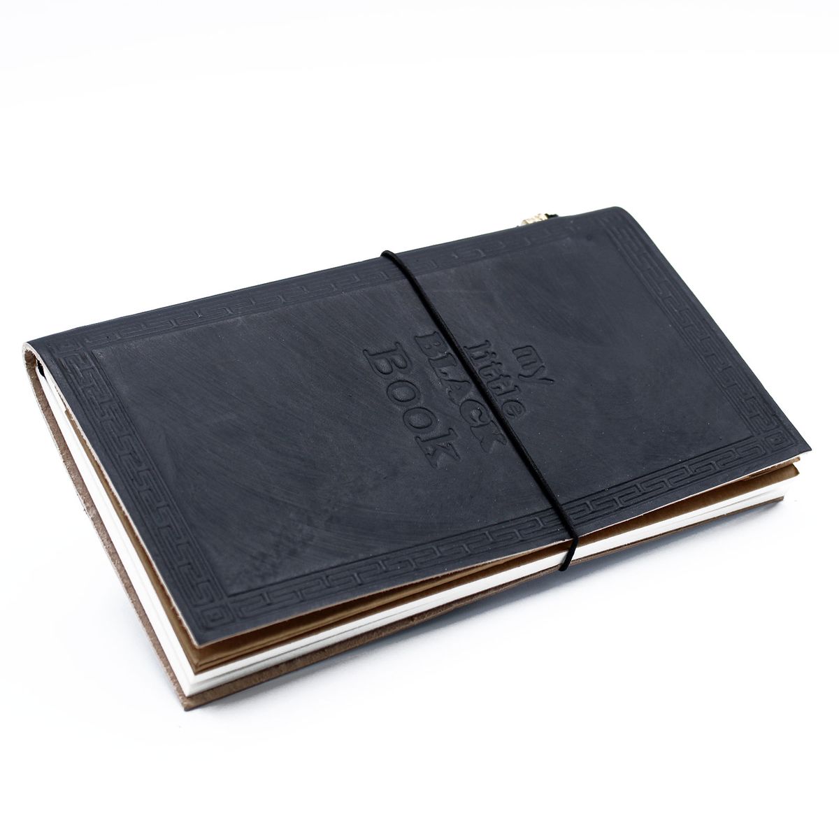 Handmade Leather Journal – My Little Black Book, Black