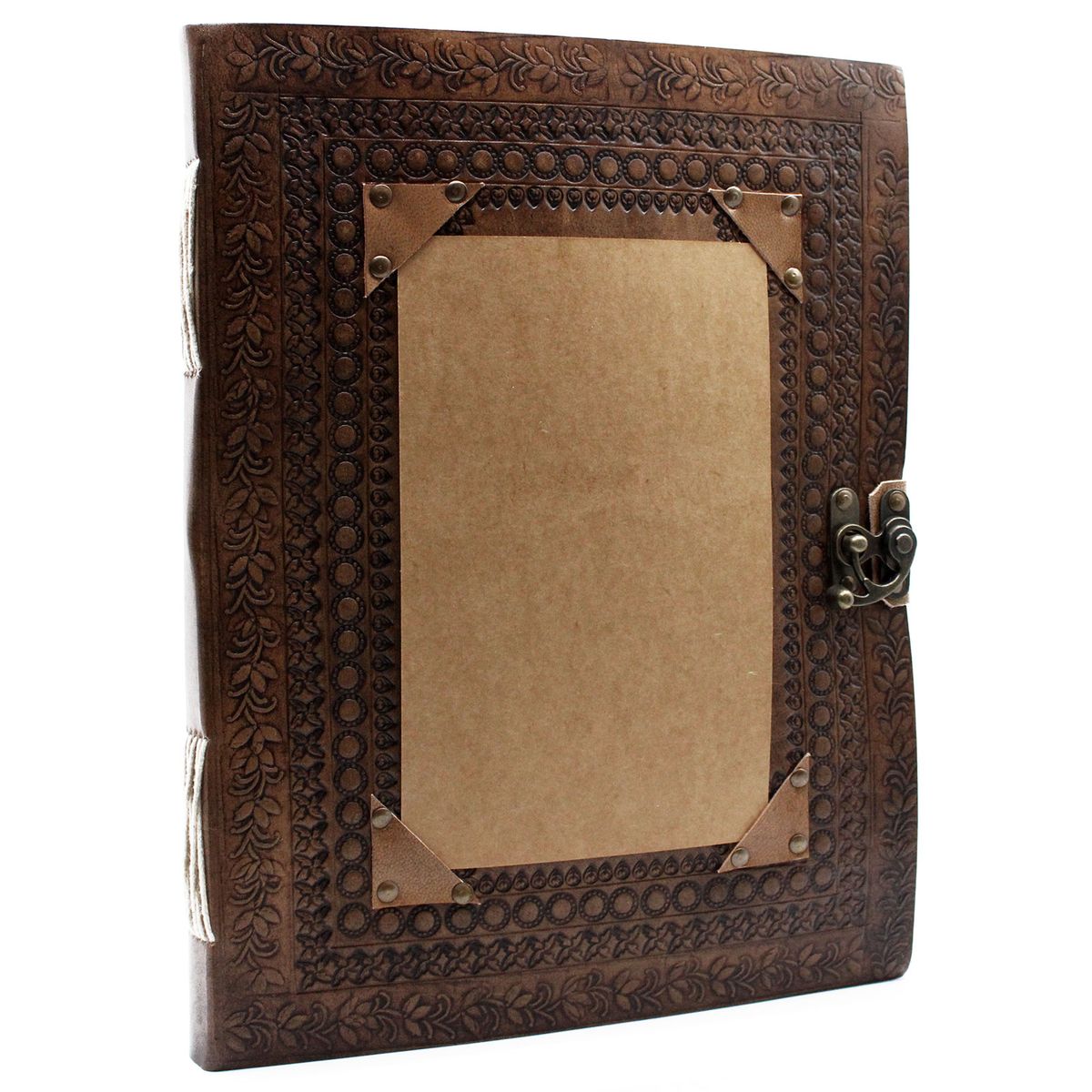 Leather Visitor Book – Huge, 10x13in, 200 Pages