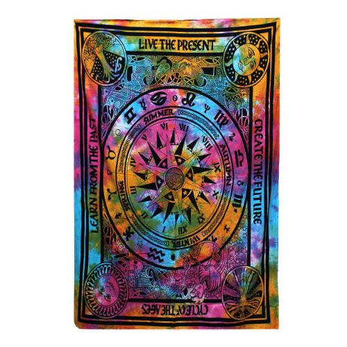 Single Cotton Bedspread & Wall Hanging – Cycle of Ages