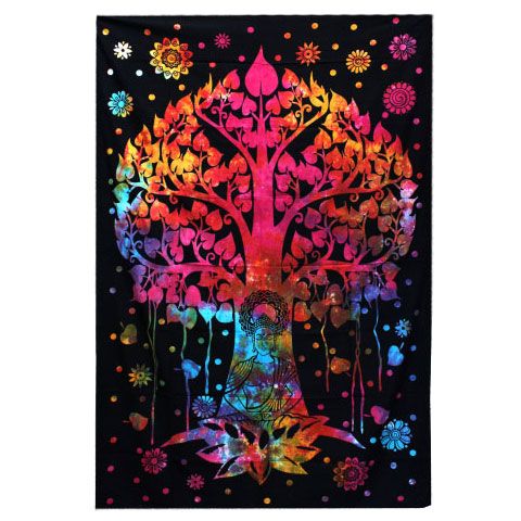 Double Cotton Bedspread & Wall Hanging – Bodhi Tree