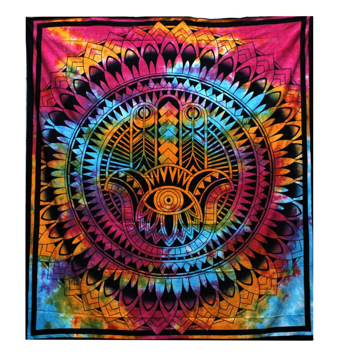 Double Cotton Bedspread & Wall Hanging – Hamsa