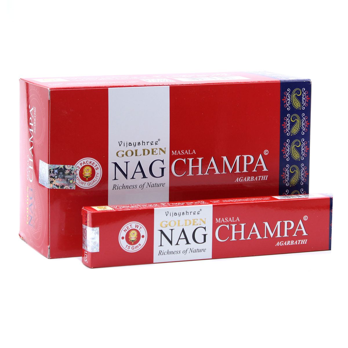 Golden Nag Incense Sticks – Champa, 15g