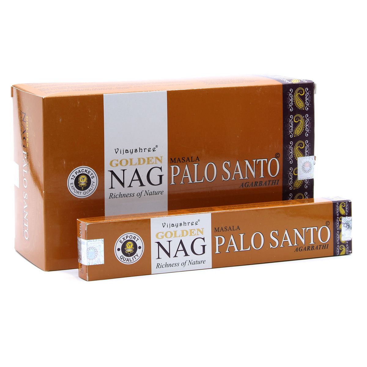 Golden Nag Incense Sticks – Palo Santo, 15g