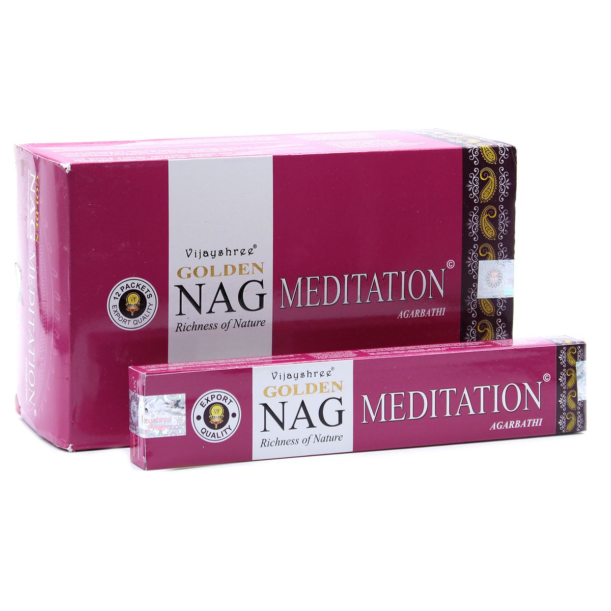 Golden Nag Incense Sticks – Meditation, 15g