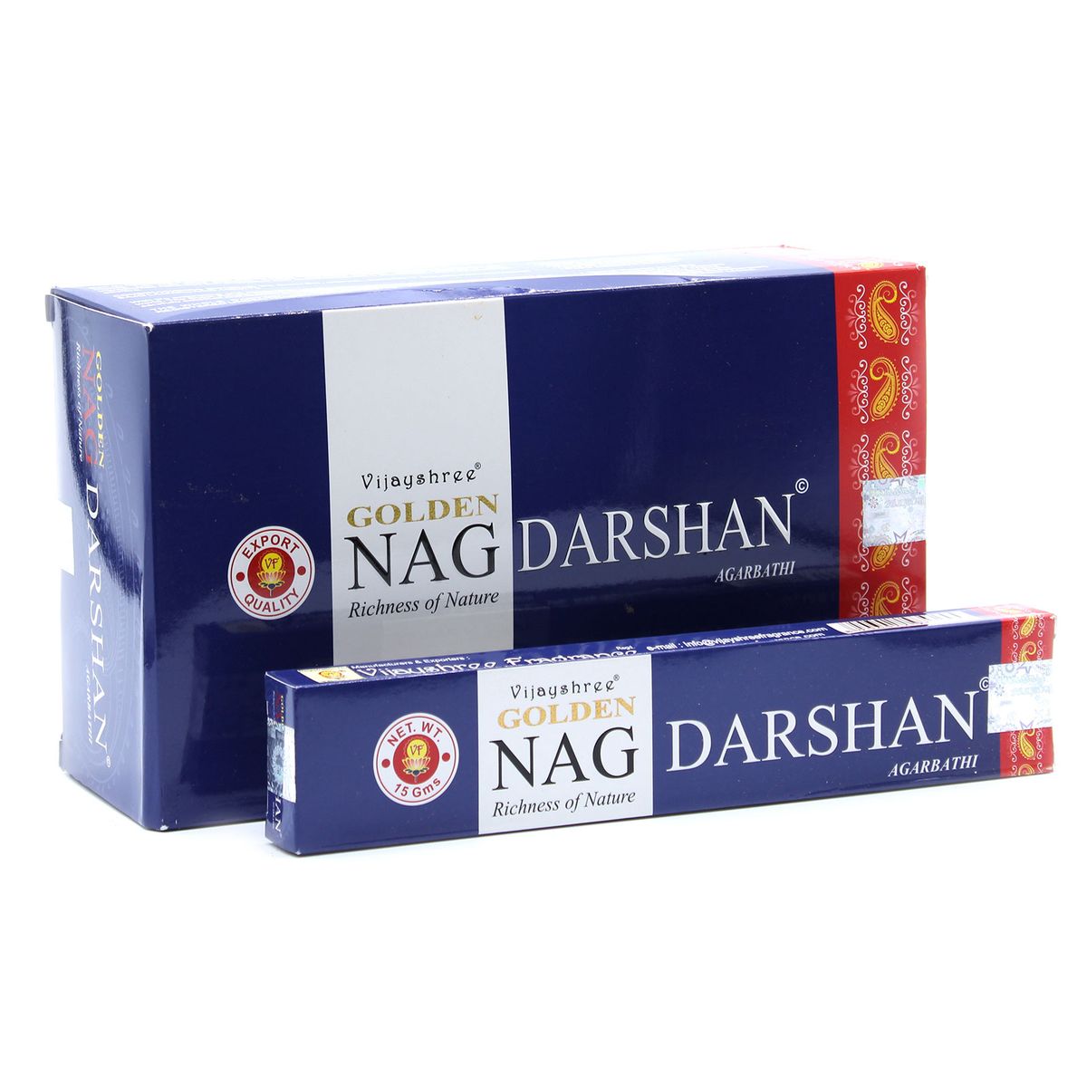 Golden Nag Incense Sticks – Darshan, 15g