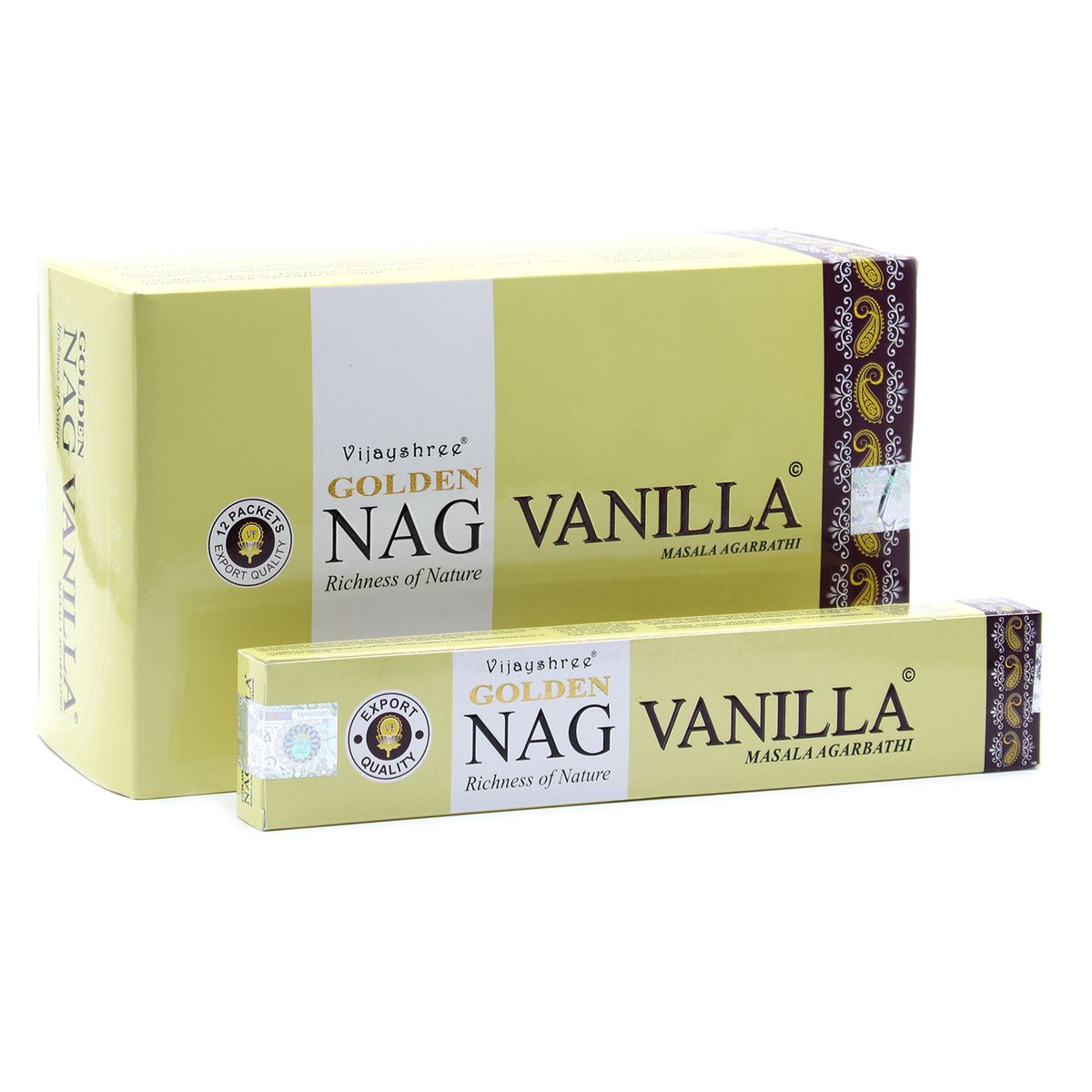 Golden Vanilla Incense Sticks – 15g