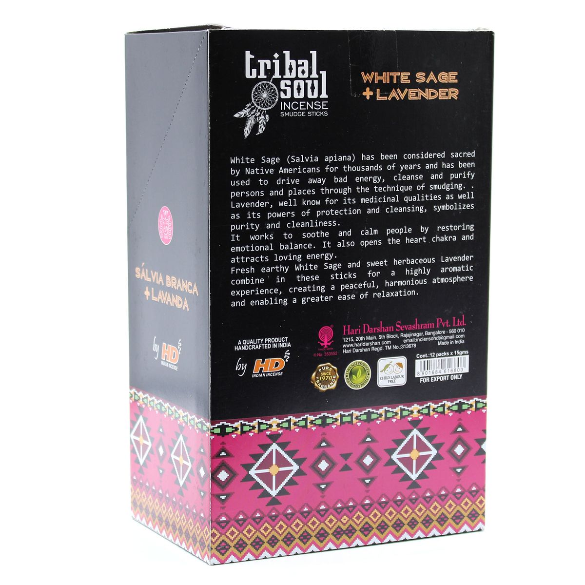 Tribal Soul Incense Sticks – White Sage & Lavender