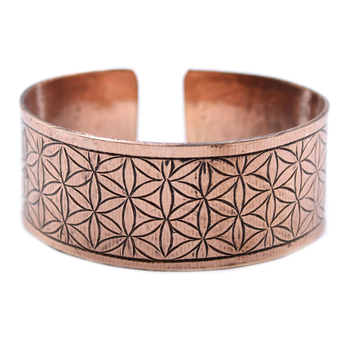 Copper Tibetan Bracelet – Flower of Life