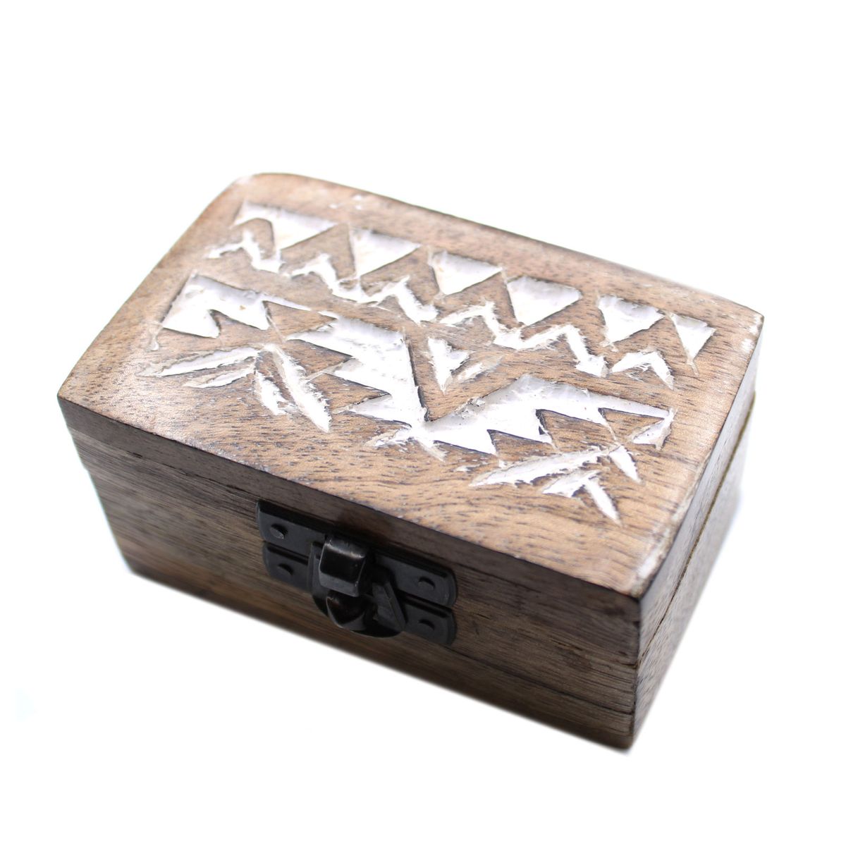 Whitewashed Wooden Pill Box – Slavic Design