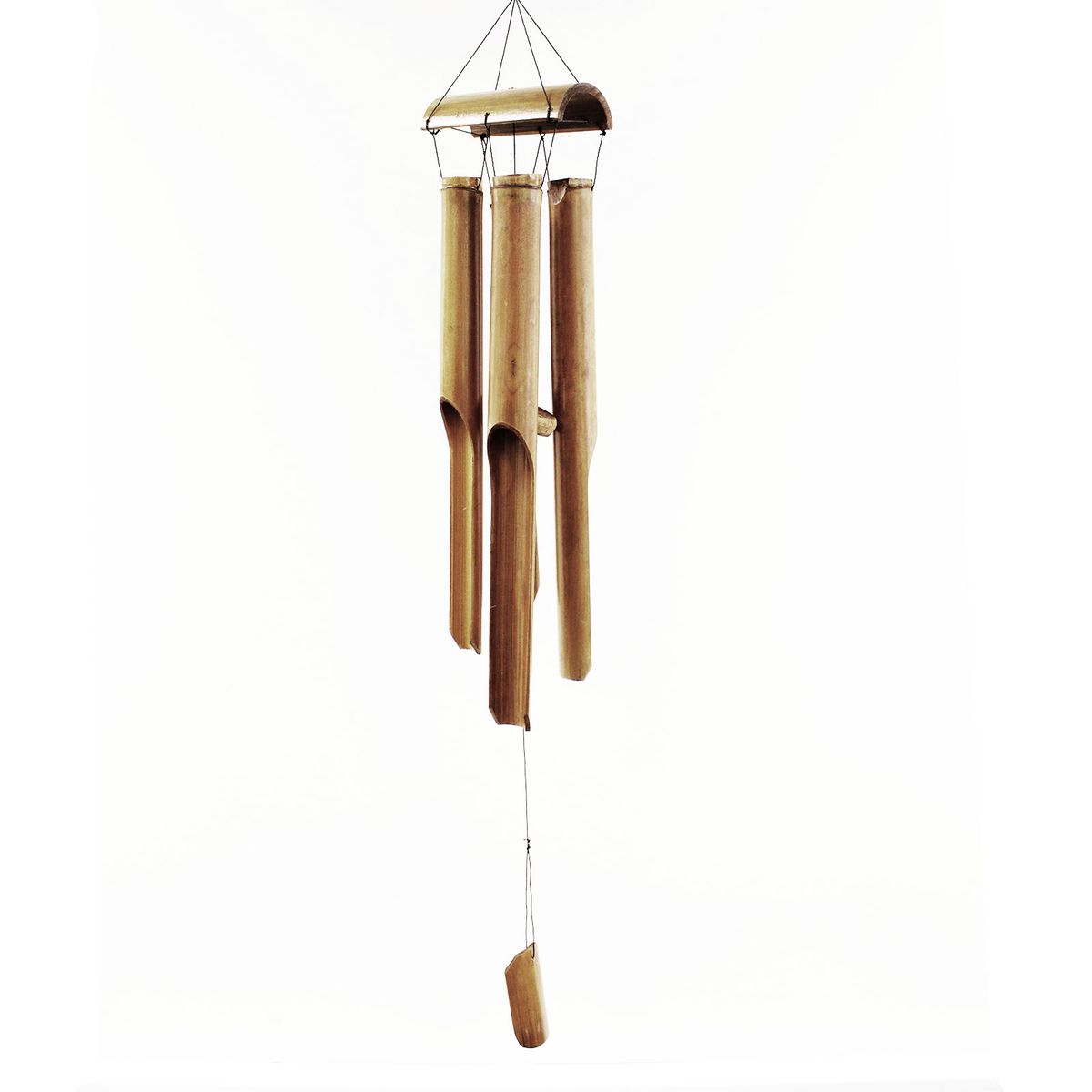 Natural Bamboo Wind Chime – 4 Large Tubes