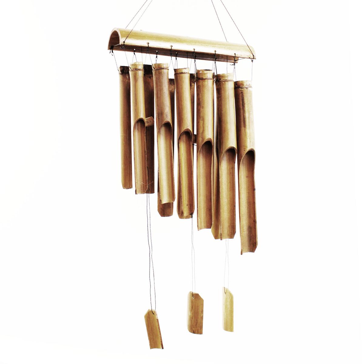 Natural Bamboo Wind Chime – 12 Large Tubes