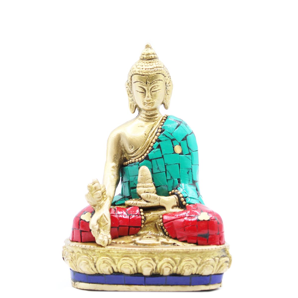 Brass Buddha Figure – Hands Down, 11.5cm