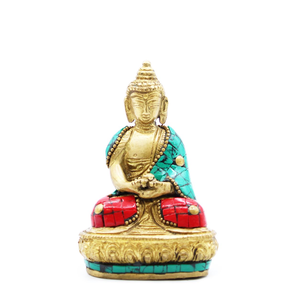 Brass Buddha Figure – Amitabha, 9.5cm