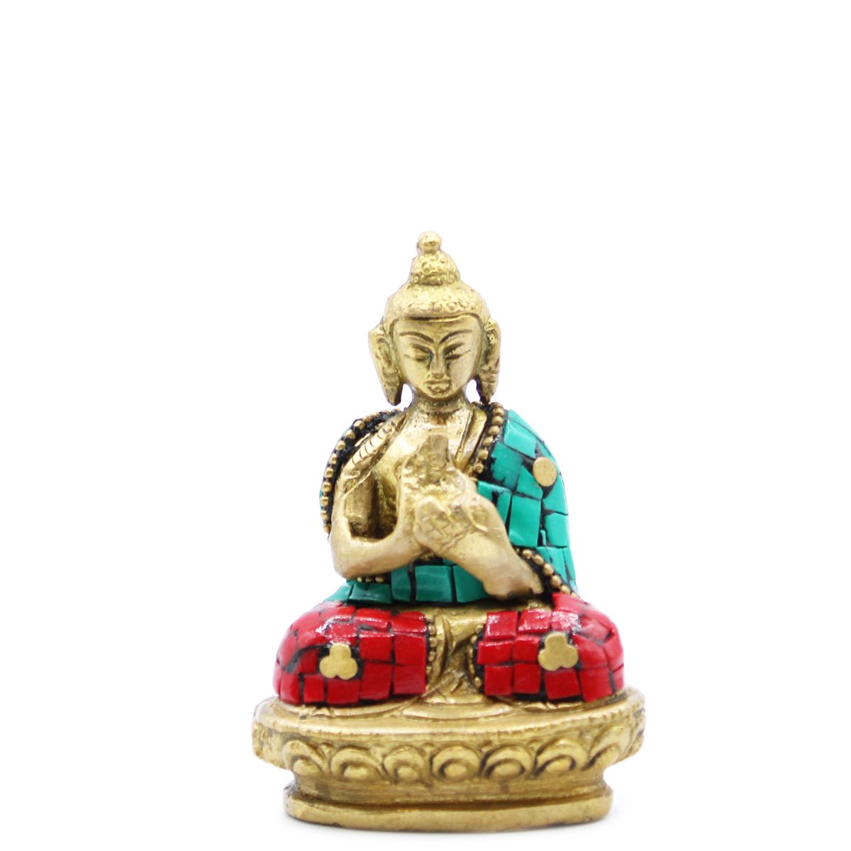 Brass Buddha Figure – Blessing, 7.5cm
